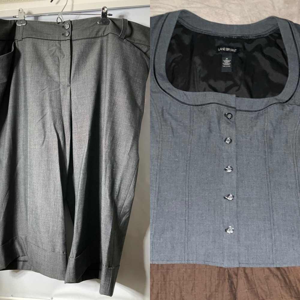 Plus Size Capri & Vest Set